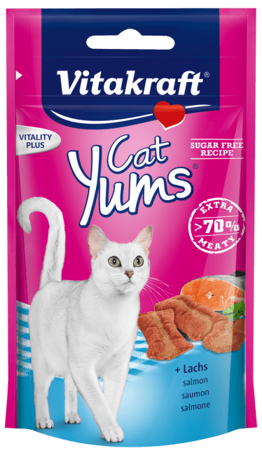 Лакомство для кошек – Vitakraft Cat Yums Salmon, 40 г 