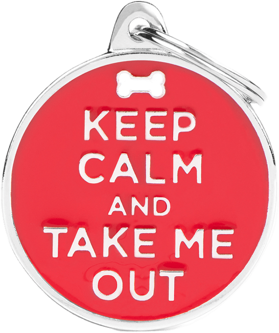 Známka My Family Charms popis KEEP CALM/OUT