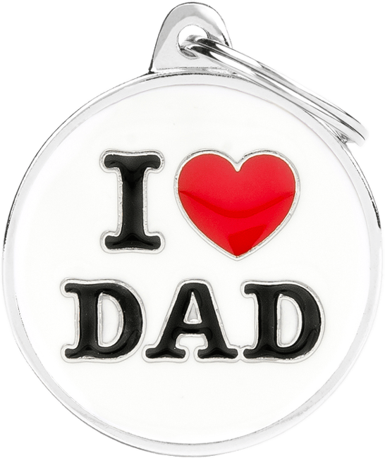 Známka My Family Charms popis I LOVE DAD