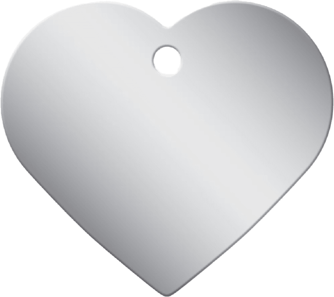 Медальон – Heart Large, Chrome