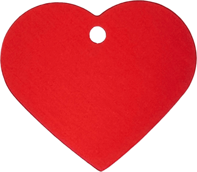 Medaljons – Heart Large, Red
