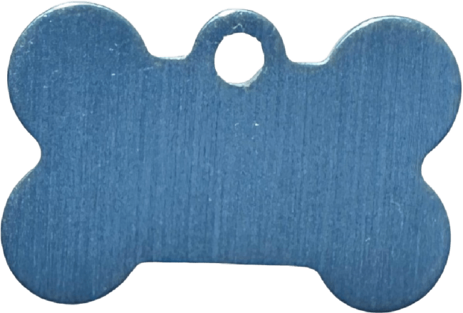 Medaljons – Bone Small, Light Blue