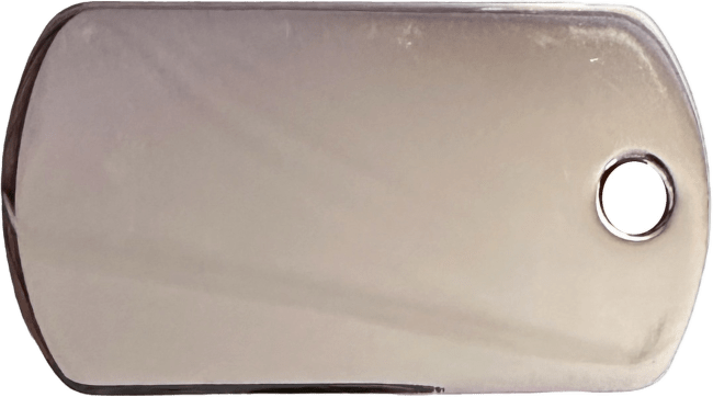 Медальон – Military Tag Small, Chrome