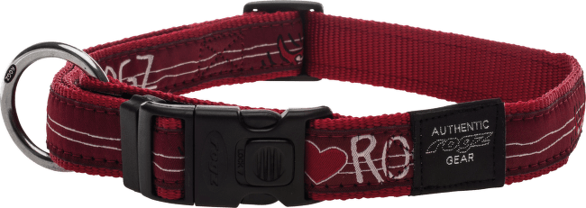 Obojek ROGZ Fancy Dress Red Heart XL