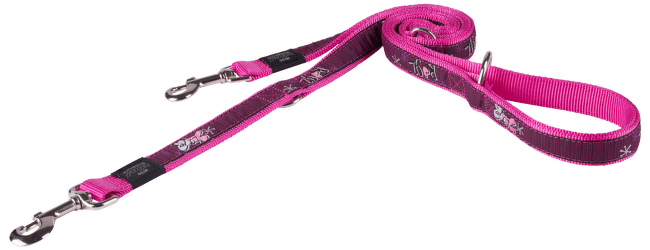 Vodítko Fancy Dress Pink Love přepínací 2,5x180cm
