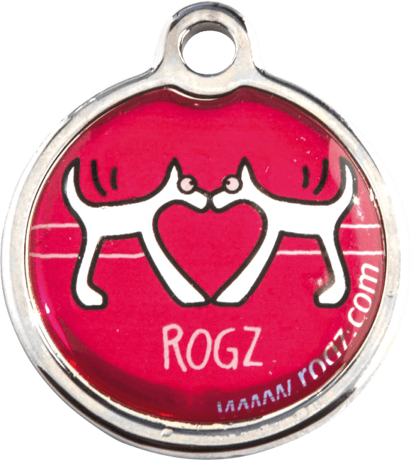 Známka ROGZ Red Heart kovová S