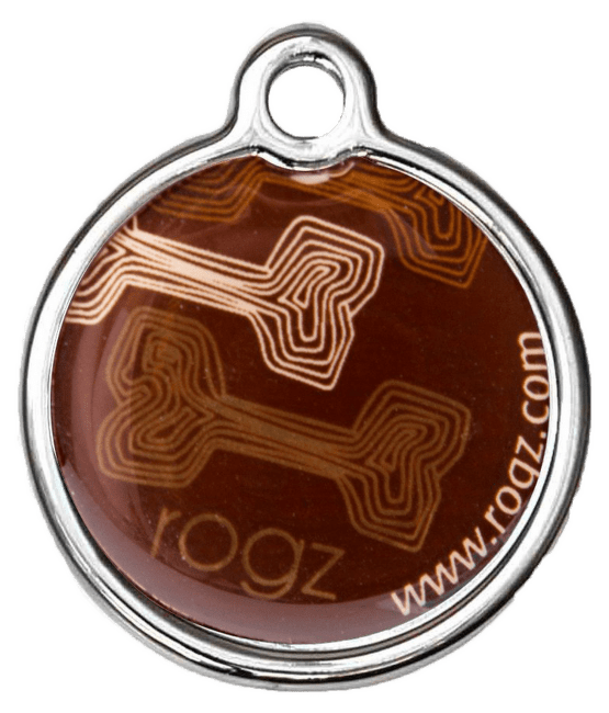 Znamka Metal Mocha Bone kovova 3,1cm