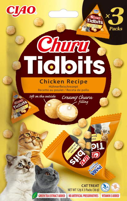 Pamlsky Churu Tidbits Chicken Recipe 3×12 g