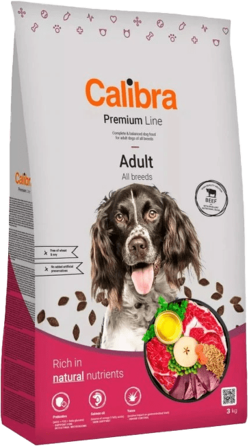 Krmivo Calibra Dog Premium Line Adult Beef 3 kg