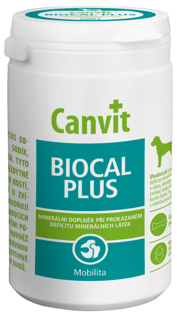 Vitamīni suņiem – Canvit Biocal Plus Maxi tablets N 230, 230 g