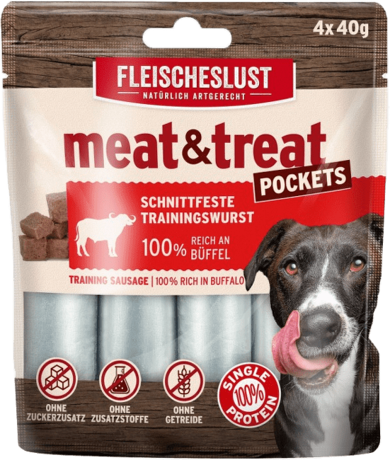 Meat love dog saláma byvol 4 ks 160 g
