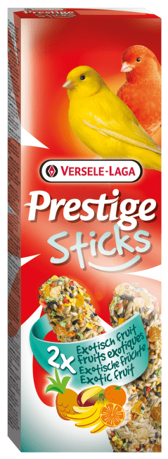 Tyčinky Prestige Exotic fruit pro kanáry 60g