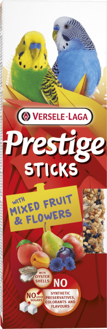 Tyčinky Versele-Laga  Prestige malý papoušek mix ovoce a květů 60g 2ks