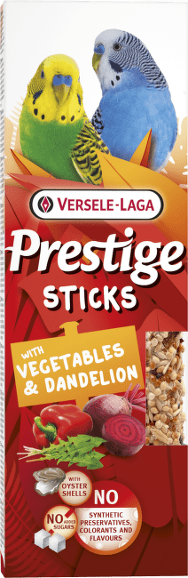 Tyčinky Versele-Laga Prestige malý papoušek zelenina s pampeliškou 60g 2ks