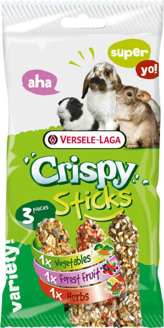 Лакомство для грызунов – Versele-Laga Crispy Sticks Triple Variety Pack Herbivores, 3 x 55 г
