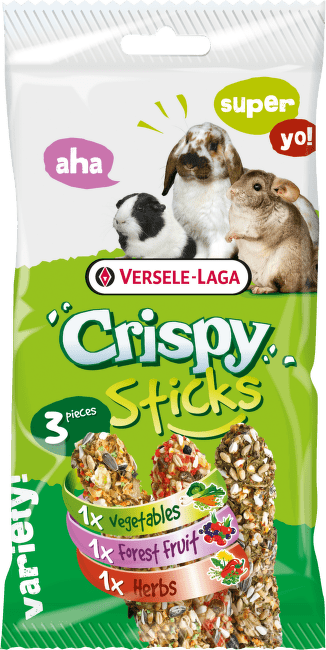 Лакомство для грызунов – Versele-Laga Crispy Sticks Triple Variety Pack Omnivores, 3 x 55 г