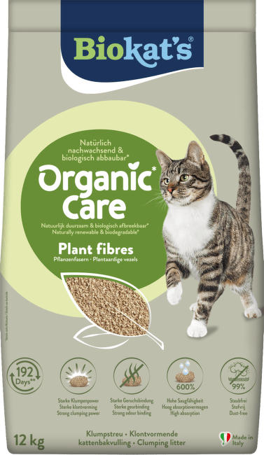 Podestýlka Biokat's Organic Care Plant Fibres 12 kg