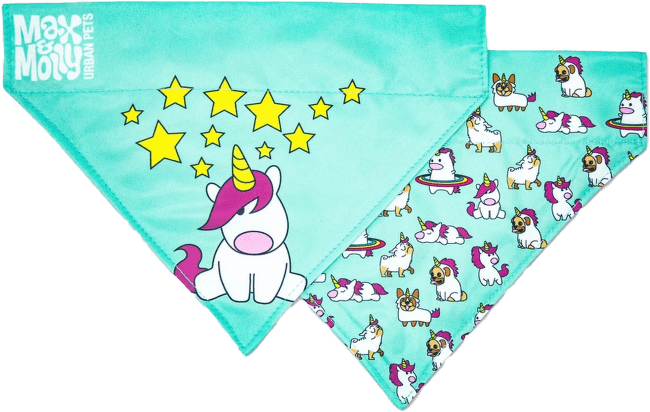 Max & Molly dog šatka bandana - unicorn S