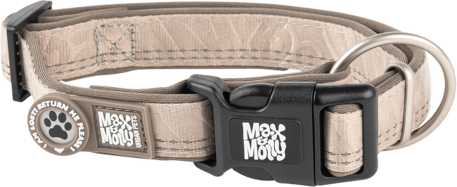 Obojok Smart ID pre psov Max & Molly Matrix L béžový