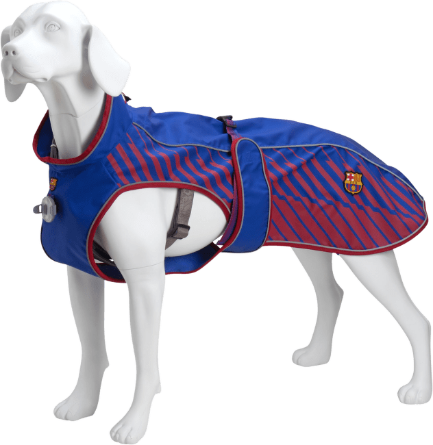 Pršiplášť pre psov Max & Molly FC Barcelona XS, 45 cm