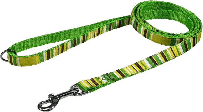 Vodítko BaF nylon proužky zelené 2x150cm