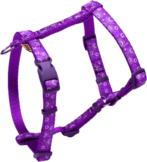 Postroj BaF kroužky fialový 2x35-56x46-72cm