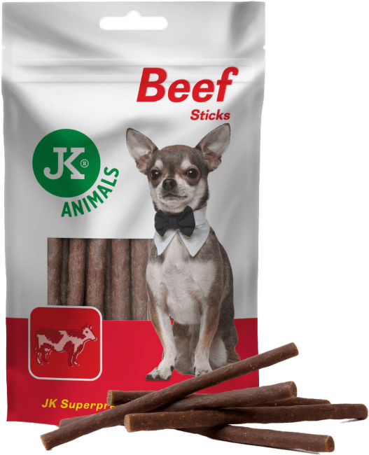 Pochoutka JK Animals Beef sticks pro kočky 50g