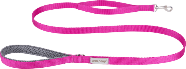 Vodítko pro psy Amiplay Samba růžové XL 150 cm × 2,5 cm