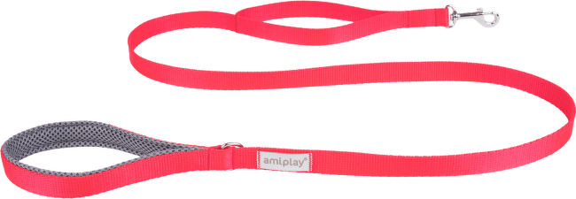 Vodítko pro psy Amiplay Samba červené XL 150 cm × 2,5 cm