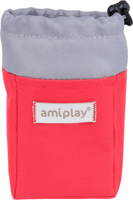 Pamlskovník pro psy Amiplay Samba červený 8 × 6 × 10 cm