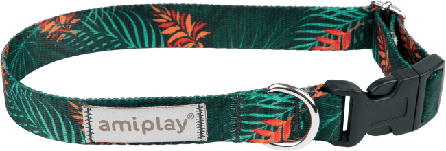 Nastavitelný obojek Amiplay BeHappy Jungle M 25–40 cm × 2 cm