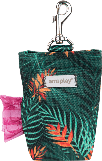 Pouzdro na sáčky na psí exkrementy Amiplay BeHappy Jungle 6 × 2 × 11 cm