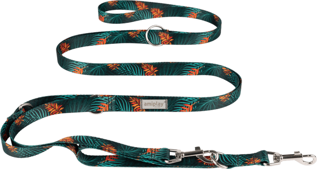 Nastavitelné vodítko Amiplay BeHappy 8v1 Jungle S 200–400 cm × 1,5 cm