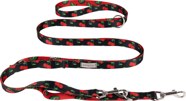 Nastavitelné vodítko Amiplay BeHappy 8v1 Cherry L 200–400 cm × 2,5 cm