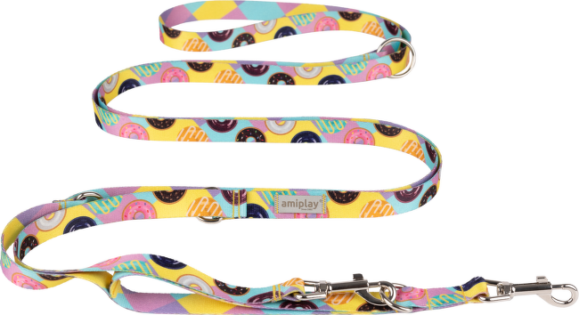 Nastavitelné vodítko Amiplay BeHappy 8v1 Donut L 200–400 cm × 2,5 cm