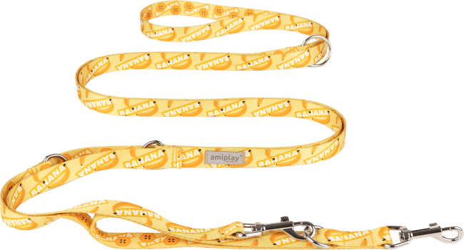Nastavitelné vodítko Amiplay BeHappy 8v1 Banana XL 200–400 cm × 2,5 cm