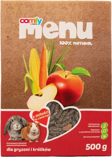 Krmivo Comfy Menu pro malé hlodavce granulované 500g