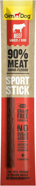 Gardums suņiem – GimDog Sports Stick Beef, 12 g