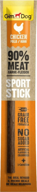 Gardums suņiem – GimDog Sports Stick Chicken, 12 g