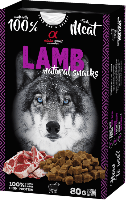 Alpha Spirit Dog Naturals Lamb 80g