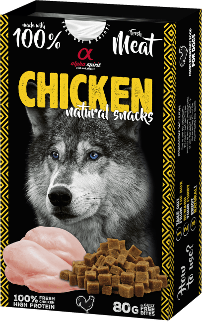 Alpha Spirit Dog Naturals Chicken 80g