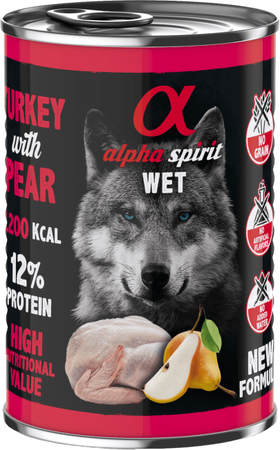 Alpha Spirit Dog Turkey & Pear 400g