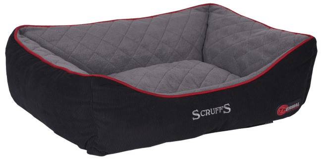 Guļvieta suņiem - Scruffs Thermal Box Bed (XL), 90 х 70 cm, melna