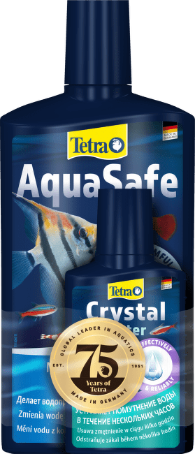 Prípravok Tetra AquaSafe 500 ml + Tetra CrystalWater 100 ml zadarmo
