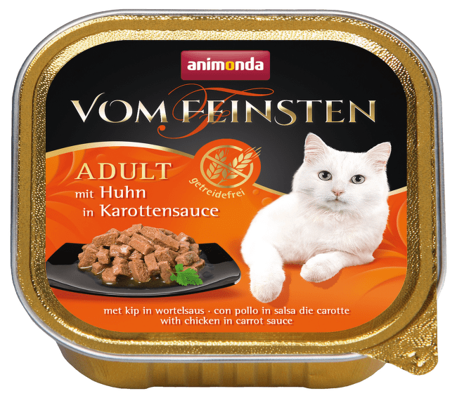 Консервы для кошек – Vom Feinsten Chicken in Carrot Sauce, 100 г