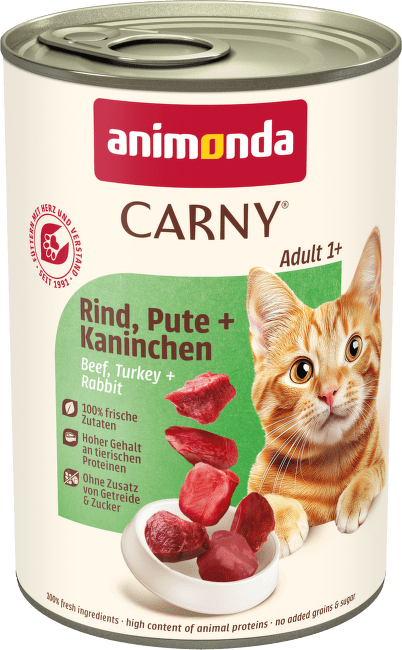 Konzerva ANIMONDA Carny Adult hovězí + králík 400g