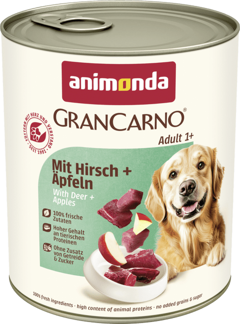Konzerva Animonda Gran Carno Adult s jelením mäsom a jablkami 800g