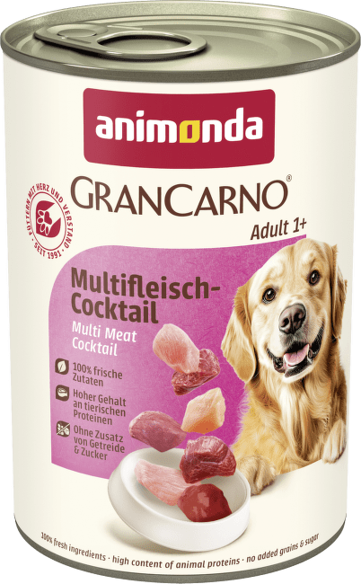 Консервы для собак - GranCarno Adult Multi Meat Cocktail, 400 г