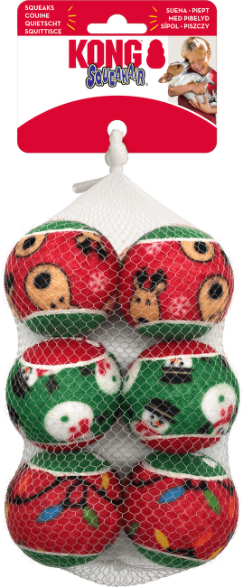 Loptičky pre psov Holiday SqueakAir 6ks