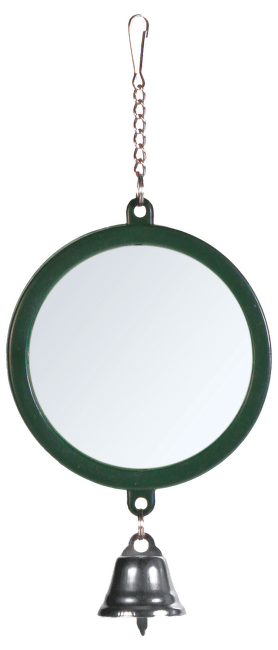 Rotaļlieta putniem – TRIXIE Mirror with Bell, 7,5 cm